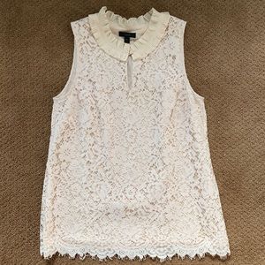 Beautiful lace dressy tank from J crew. Size TALL medium.